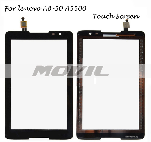 Super Original 8 inch para Lenovo A8 50 A5500 Tablet B0473 T  tactil Screen con Digitizer Panel Front Glass Lens
